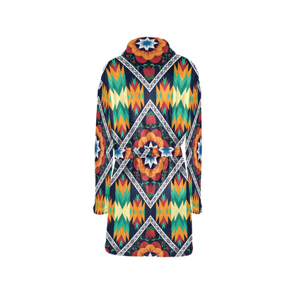 African Kente Women's Fleece Robe