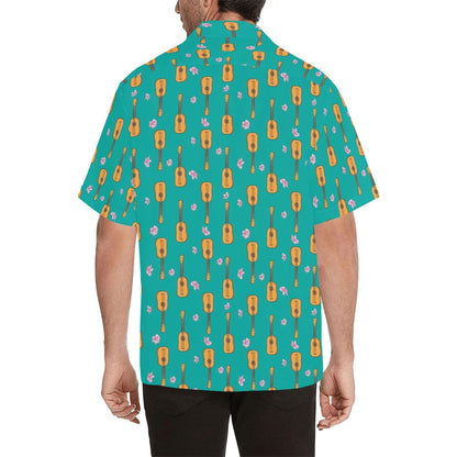 Ukulele Print Design LKS403 Men's Men's Hawaiian Shirt