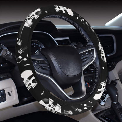 Violin Print Design LKS404 Steering Wheel Cover with Elastic Edge