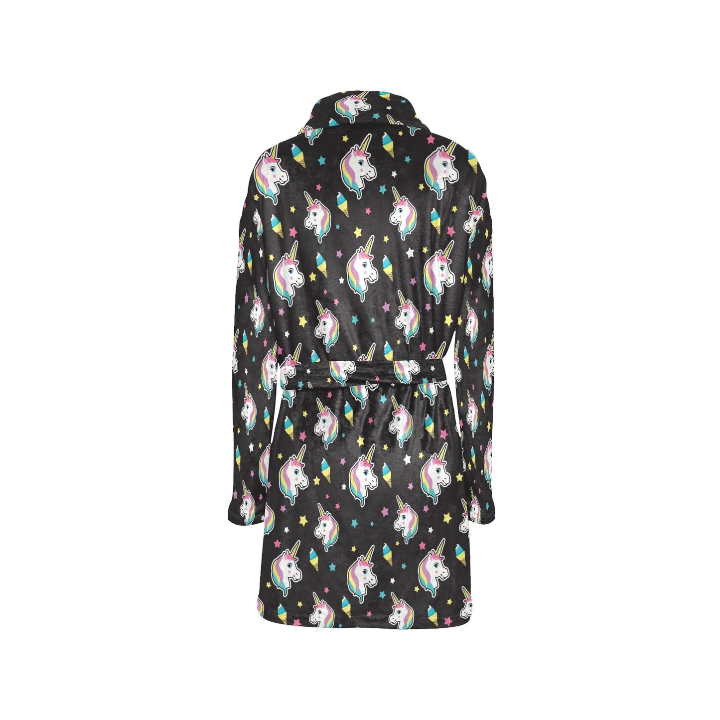Unicorn Print Design LKS302 Women's Fleece Robe