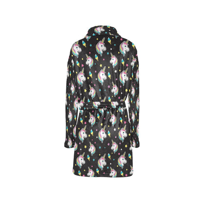 Unicorn Print Design LKS302 Women's Fleece Robe