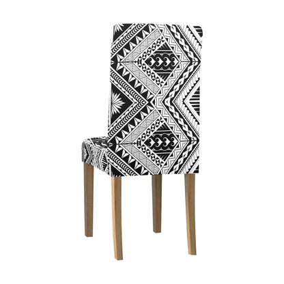 Samoan Tattoo Style Print Design LKS307 Dining Chair Slipcover