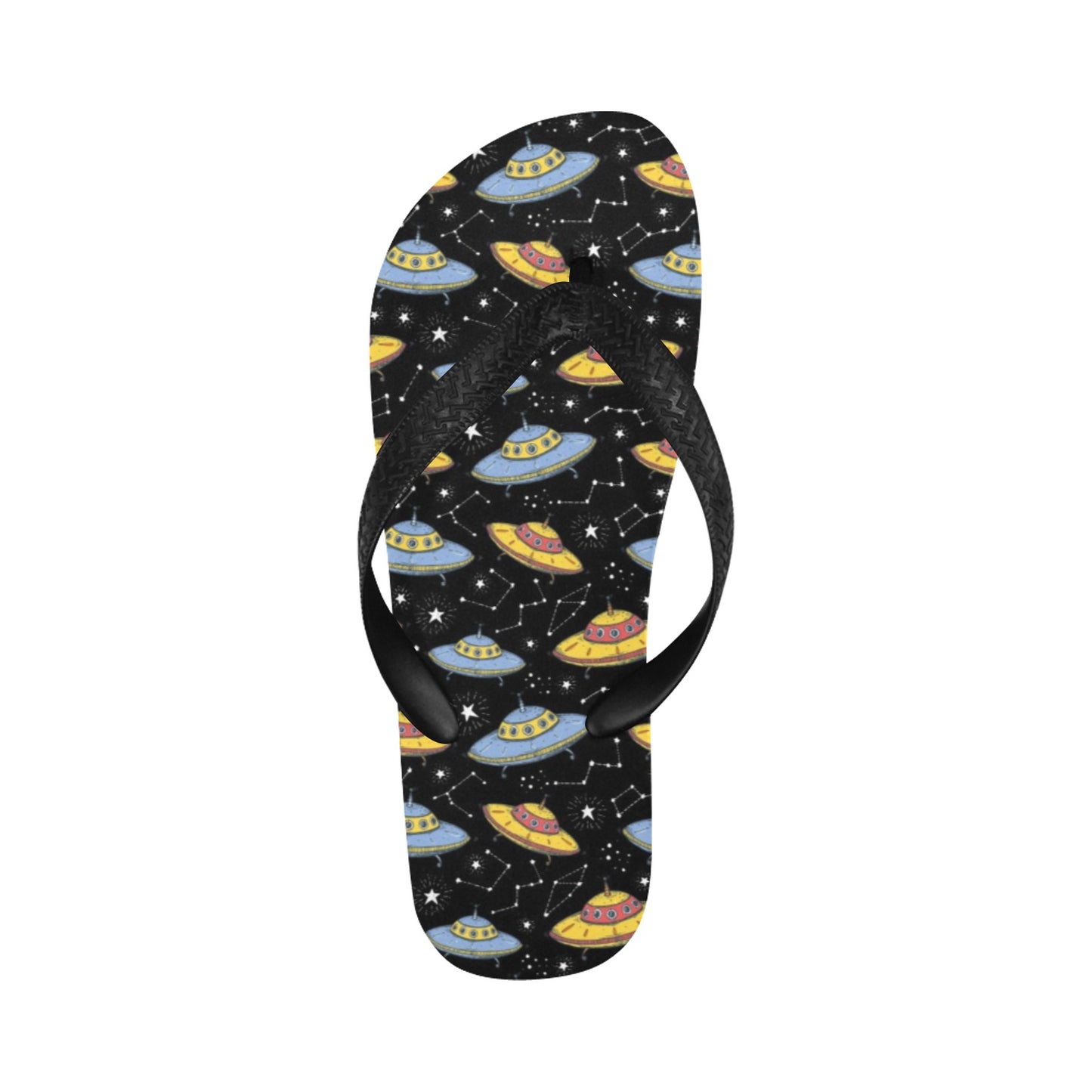 UFO Print Design LKS307 Flip Flops