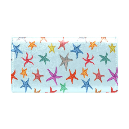 Starfish Print Design LKS402 Women's Trifold Wallet