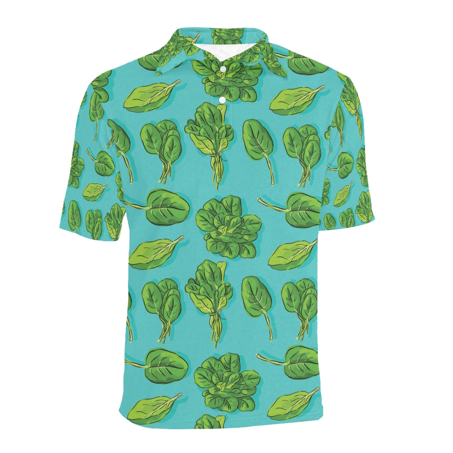 Spinach Print Design LKS301 Men Polo Shirt