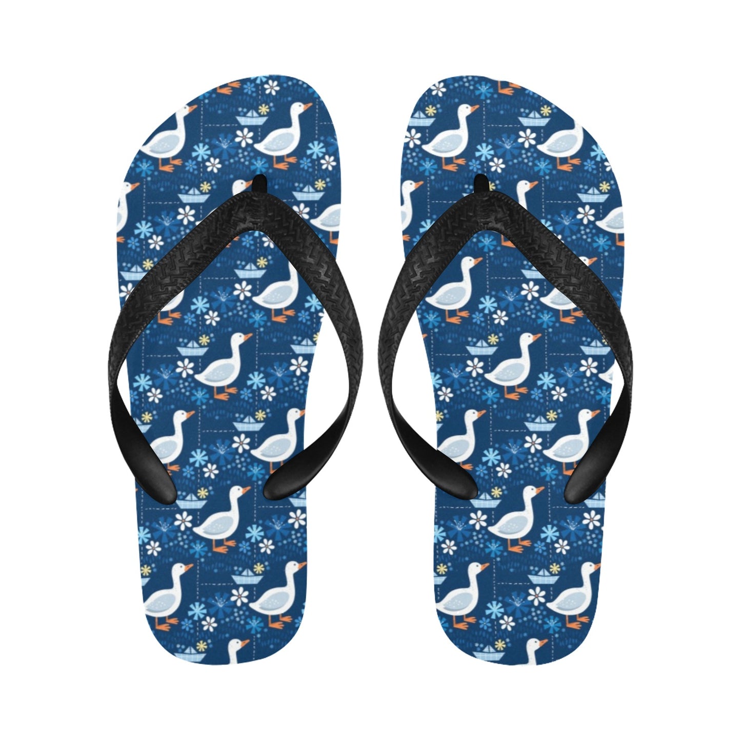 Goose Print Design LKS405 Flip Flops