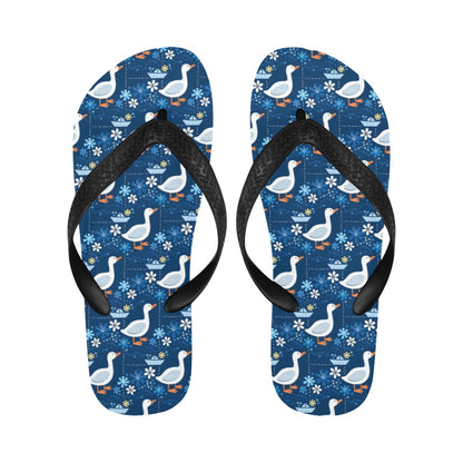 Goose Print Design LKS405 Flip Flops