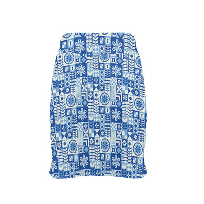 Swedish Print Pattern 17" Golf & Pickleball Skort with Pockets