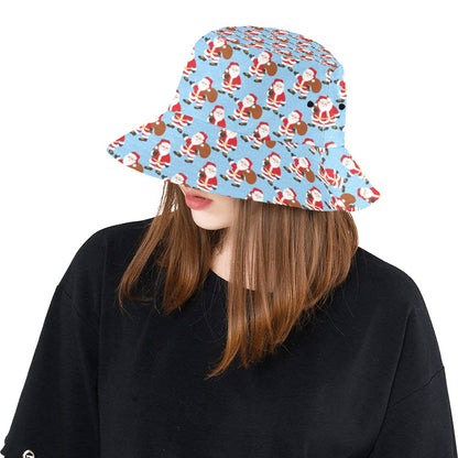 Santa Christmas Themed Print Design LKS305 Unisex Bucket Hat