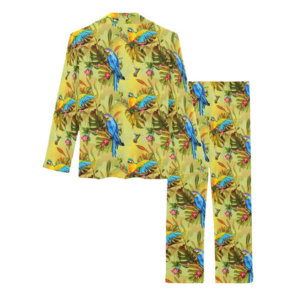 Parrot Pattern Print Design A02 Women's Long Pajama Set