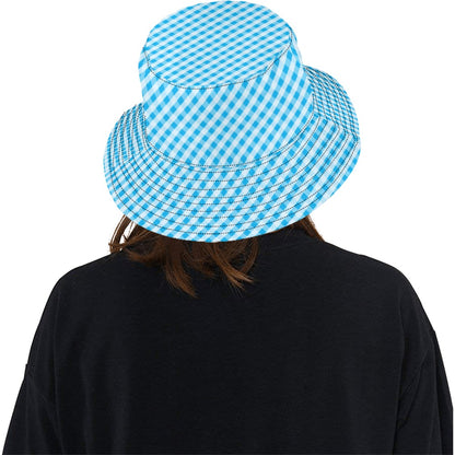 Gingham Print Design LKS401 Unisex Bucket Hat
