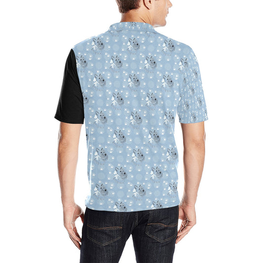 Scottish Terriers Print Design LKS308 Men Polo Shirt