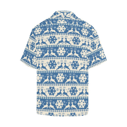 Reindeer Print Design LKS401 Men's Men's Hawaiian Shirt