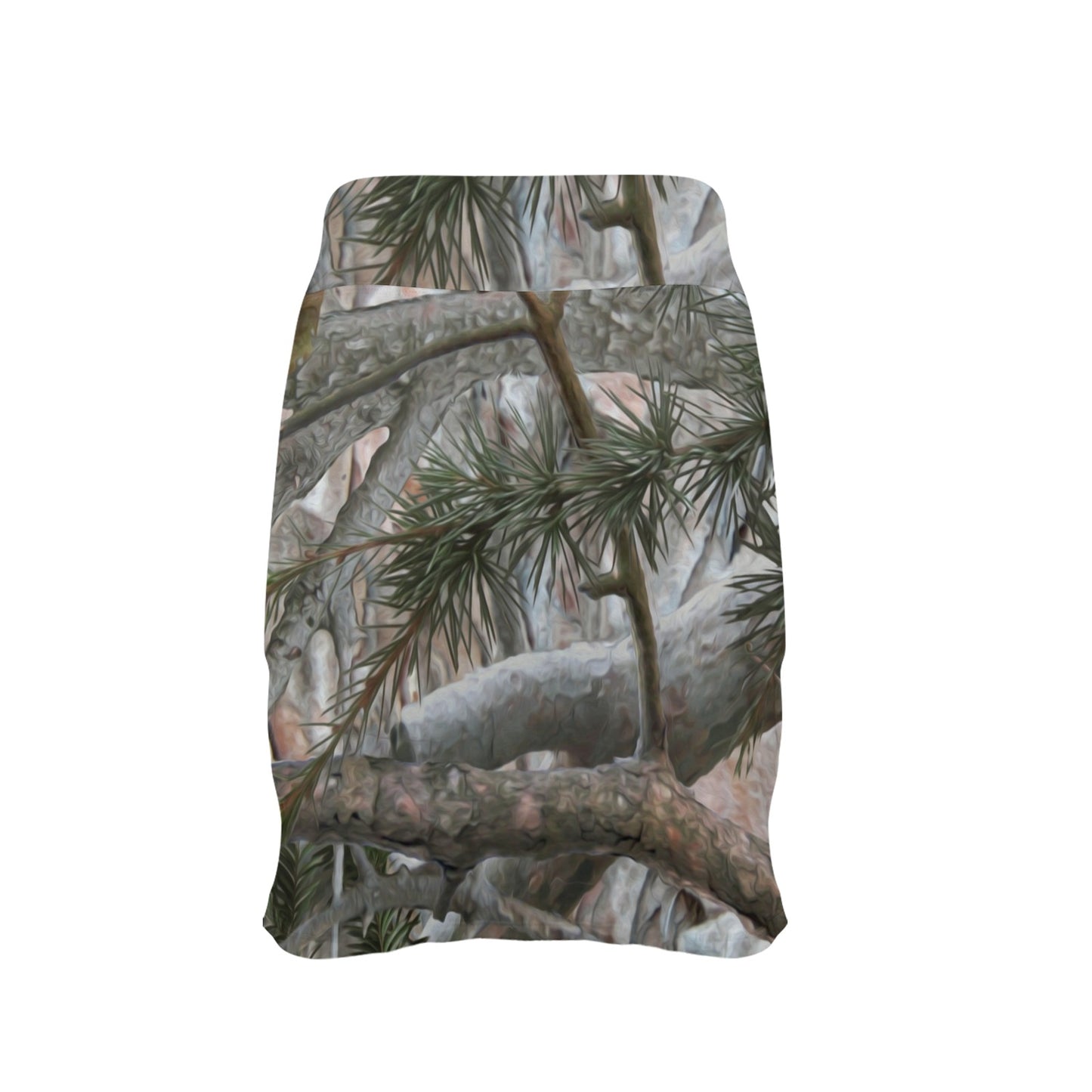 Camo Realistic Tree Forest Pattern 17" Golf & Pickleball Skort with Pockets