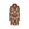 Tie Dye Print Design LKS301 Women's Fleece Robe