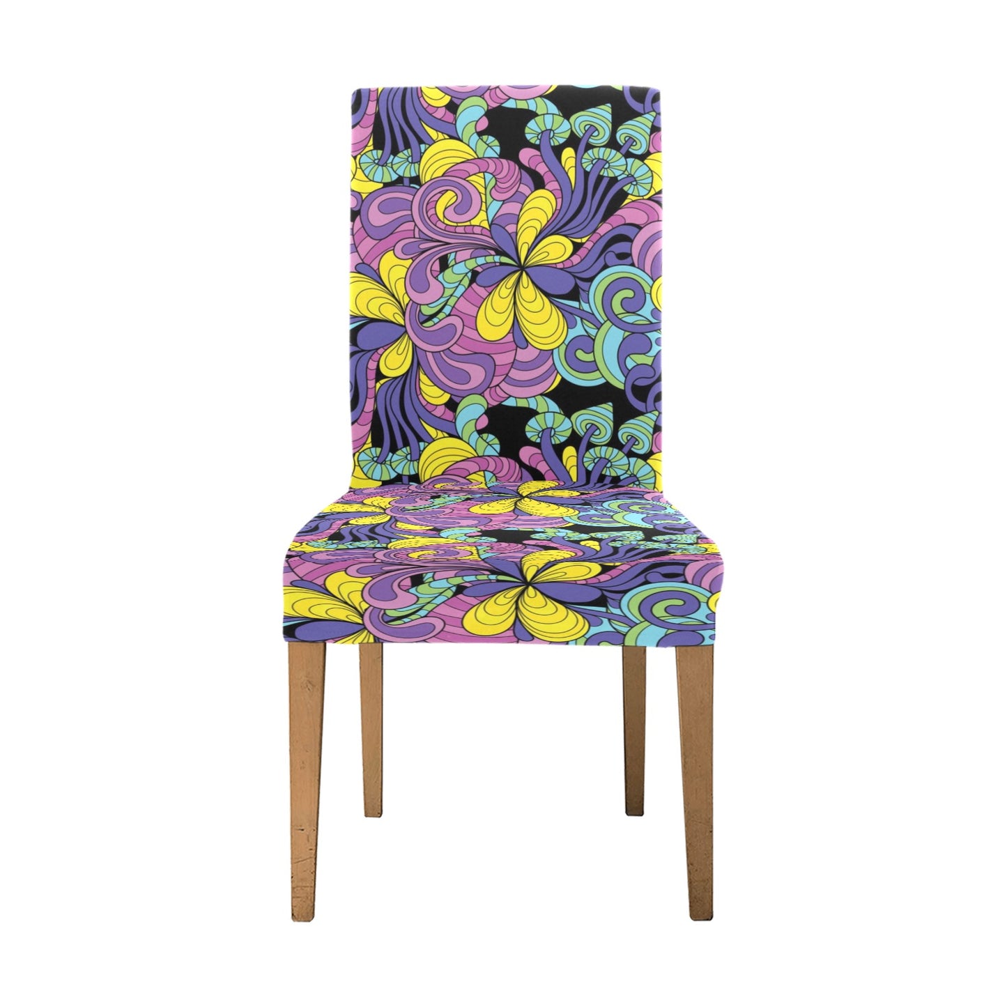 Trippy Print Design LKS305 Dining Chair Slipcover