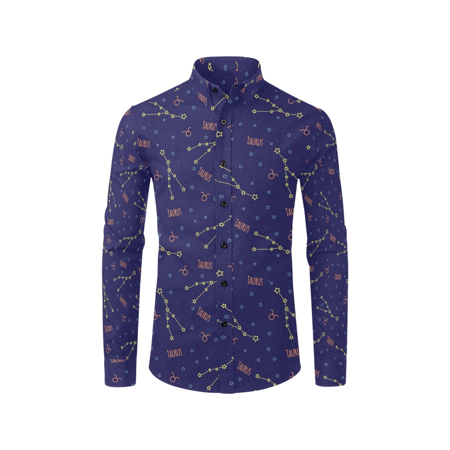 Taurus Print Design LKS301 Men's Long Sleeve Dress Shirt