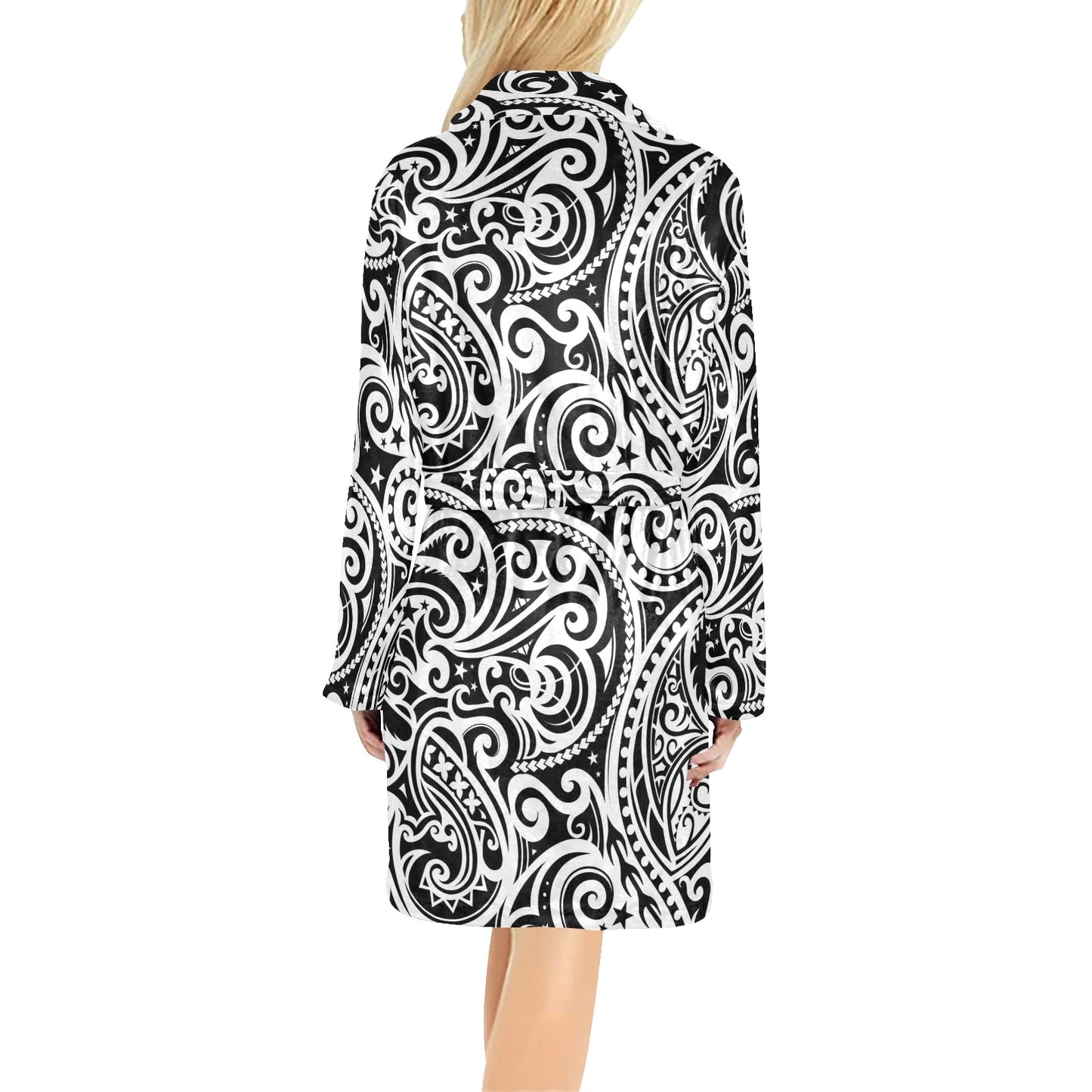 Polynesian Traditional Tribal Women's Fleece Robe