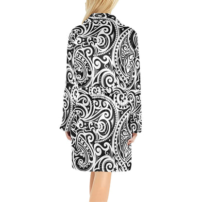 Polynesian Traditional Tribal Women's Fleece Robe