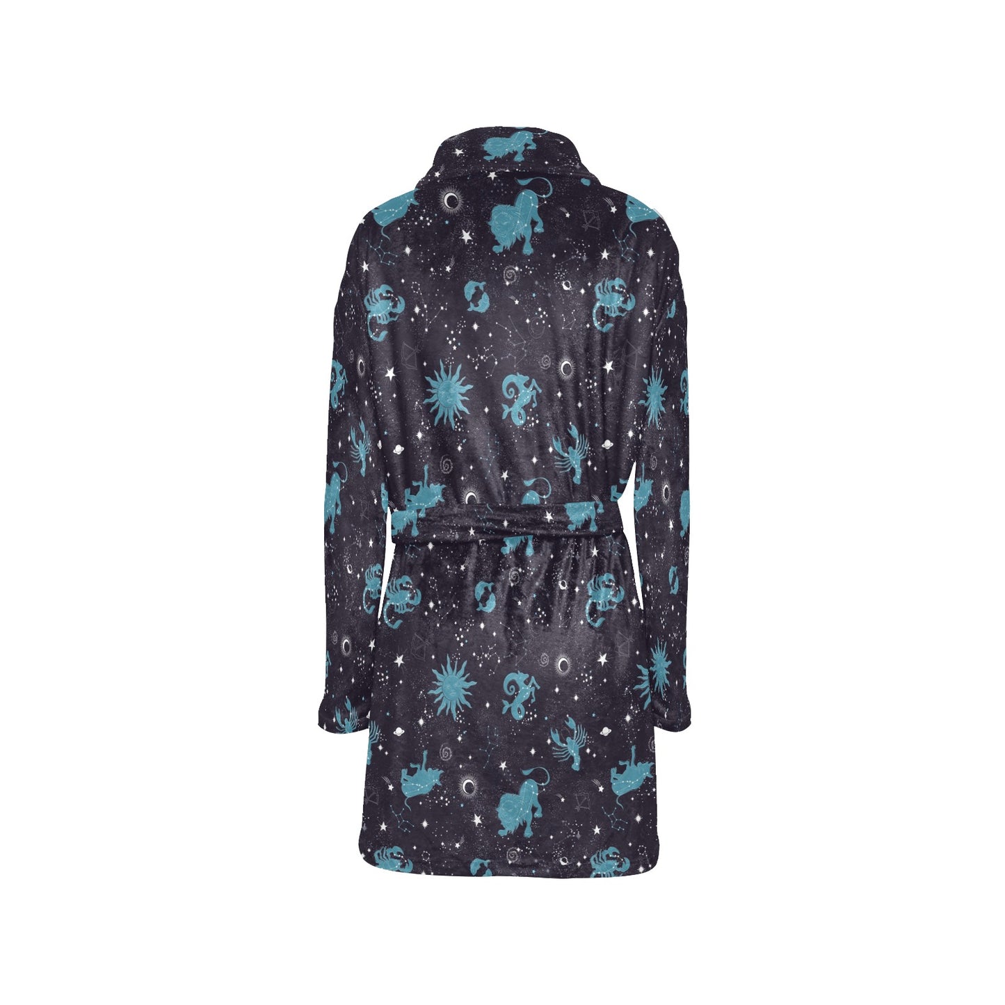 Zodiac Print Design LKS303 Women's Fleece Robe