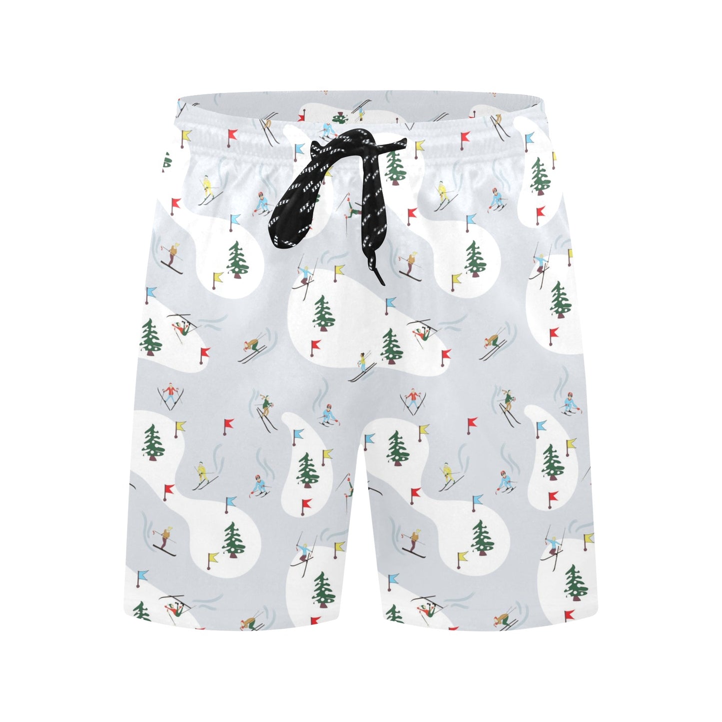 Ski Print Design LKS305 Men's Swim Trunks Beach Shorts