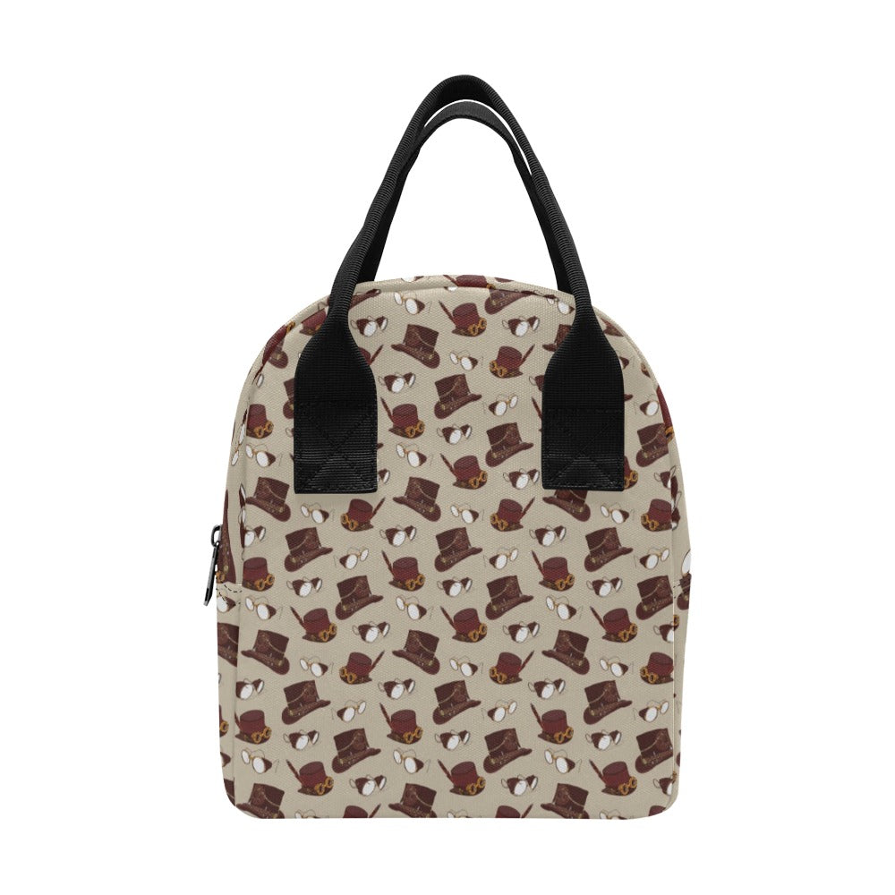 Steampunk Hat Print Design LKS301 Insulated Lunch Bag