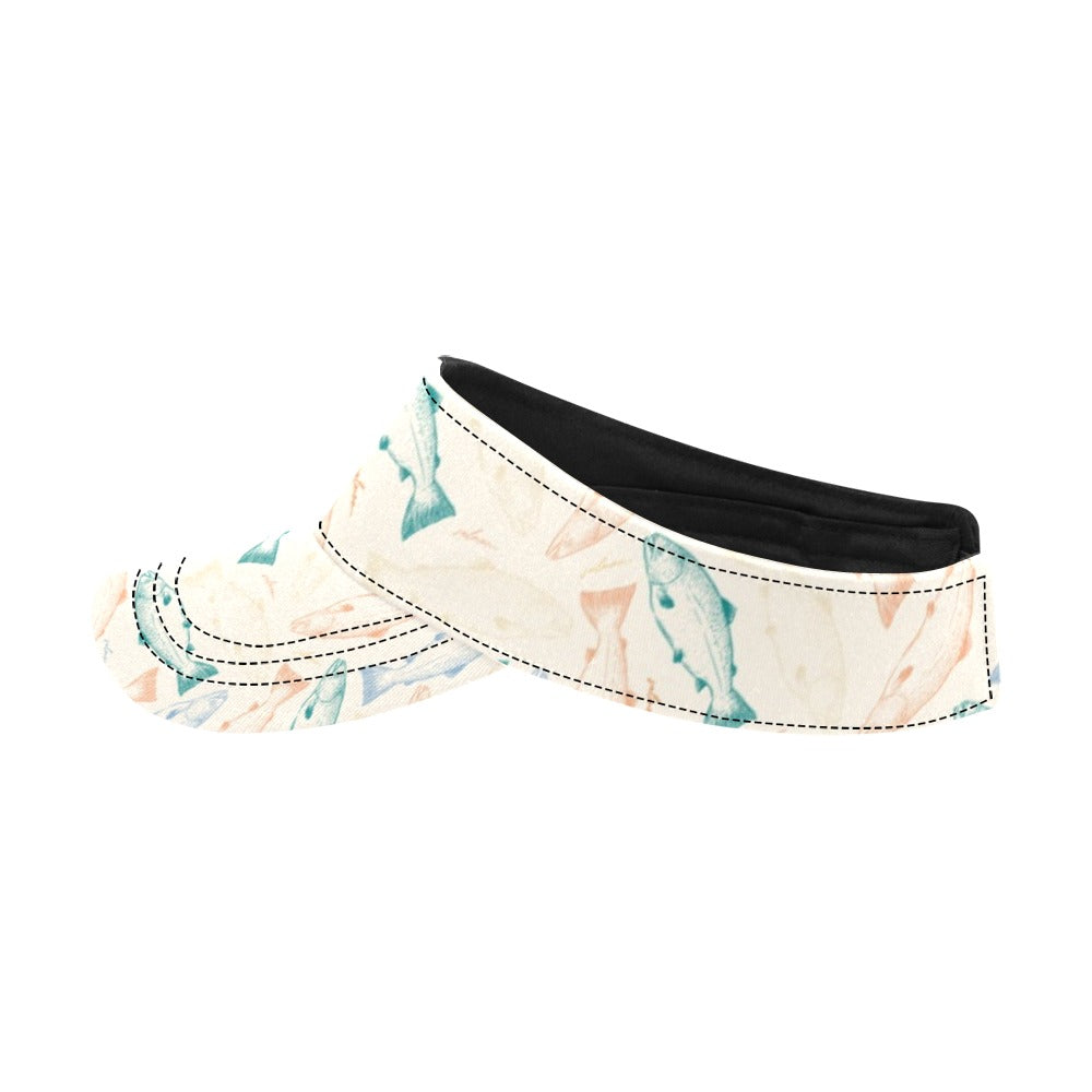 Salmon Fish Print Design LKS305 Unisex Sun Visor