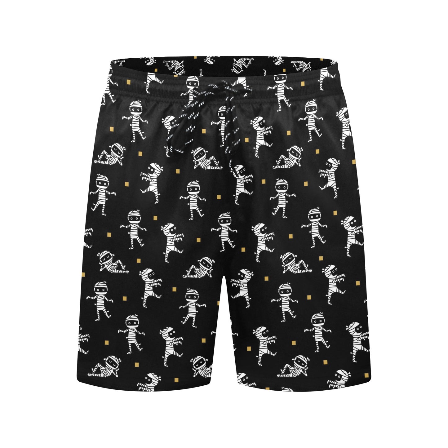 Mummy Cute Print Design LKS301 Men's Swim Trunks Beach Shorts