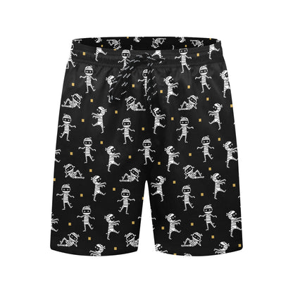 Mummy Cute Print Design LKS301 Men's Swim Trunks Beach Shorts