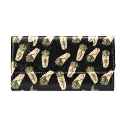 Burrito Print Design LKS303 Women's Trifold Wallet