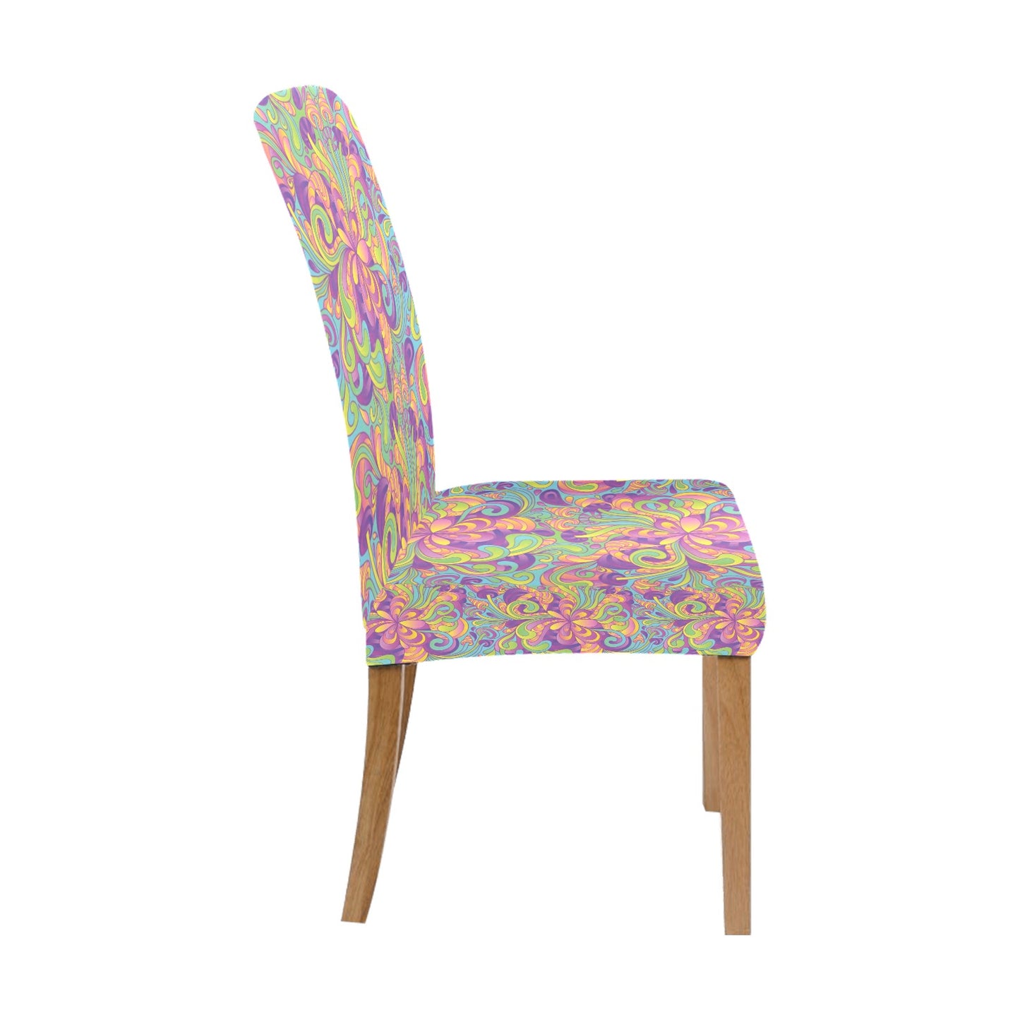 Trippy Print Design LKS306 Dining Chair Slipcover