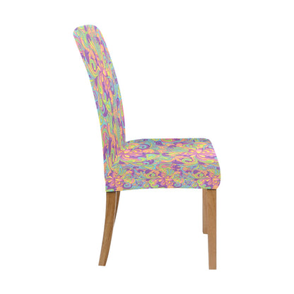 Trippy Print Design LKS306 Dining Chair Slipcover