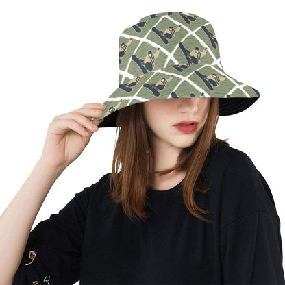 Snowboard Man Print Design LKS302 Unisex Bucket Hat