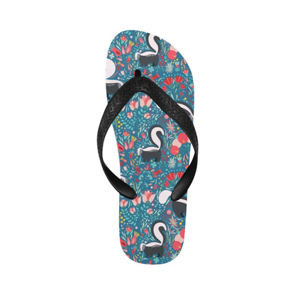 Skunk Print Design LKS302 Flip Flops