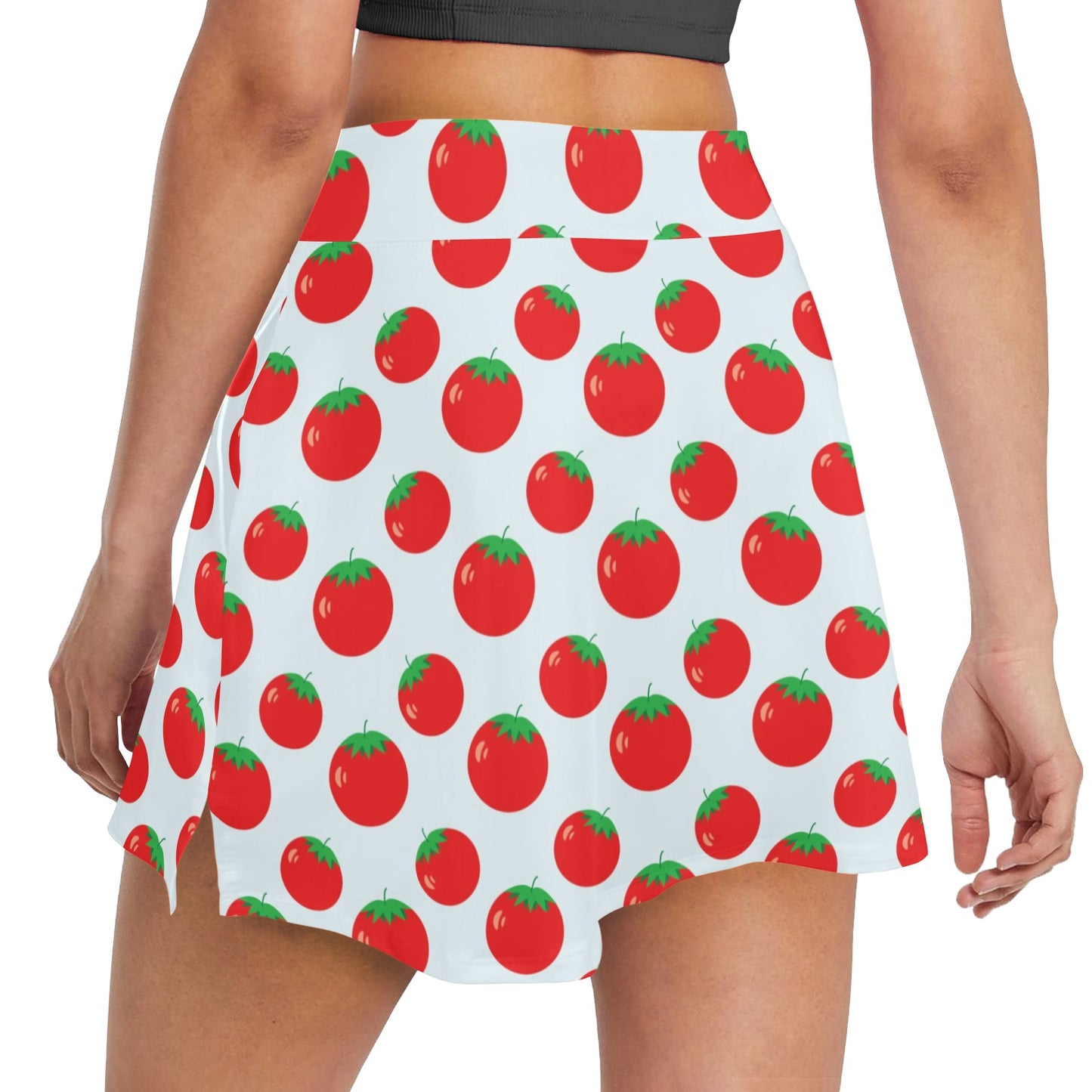 Tomato Print Design LKS307 17" Golf & Pickleball Skort with Pockets
