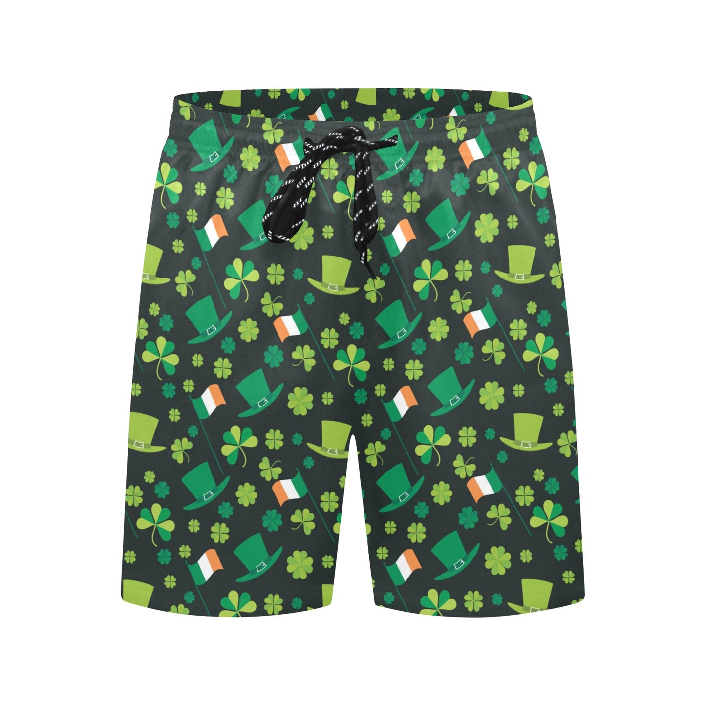 Shamrock Saint Patrick's Day Print Design LKS304 Men's Swim Trunks Beach Shorts