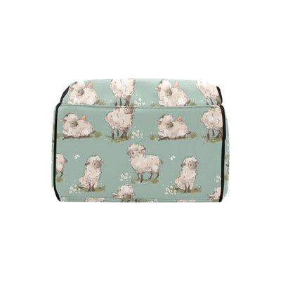 Sheep Print Design LKS405 Diaper Bag Backpack