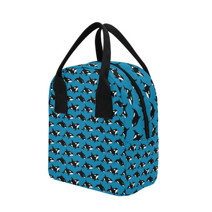 Whale Print Design LKS304 Insulated Lunch Bag