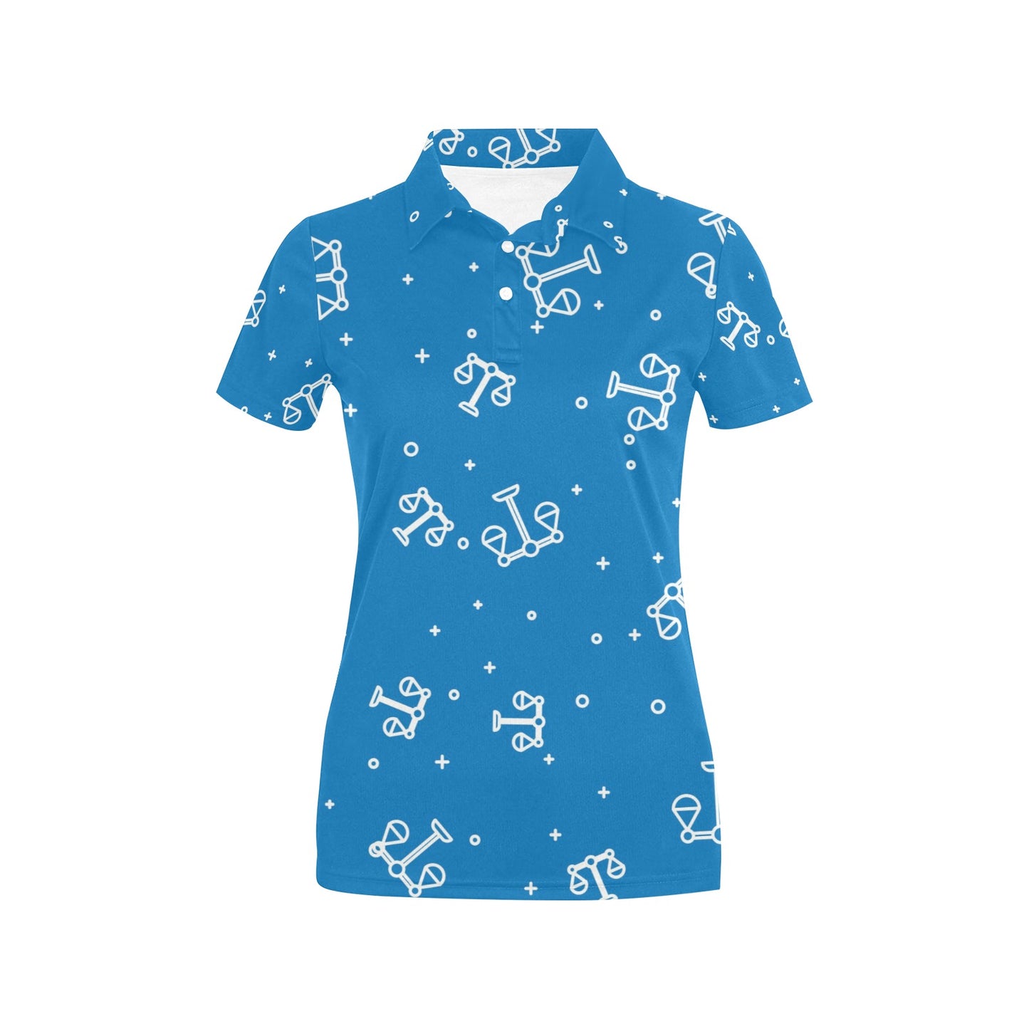 Libra Pattern Print Design 05 Women's Polo Shirt