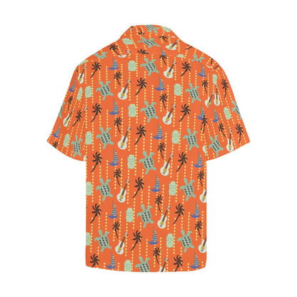 Ukulele Print Design LKS402 Men's Men's Hawaiian Shirt