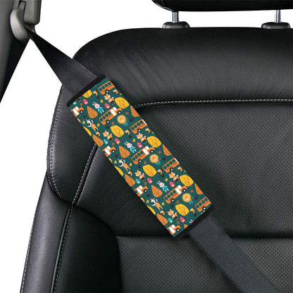 School Bus Print Design LKS309 Car Seat Belt Cover