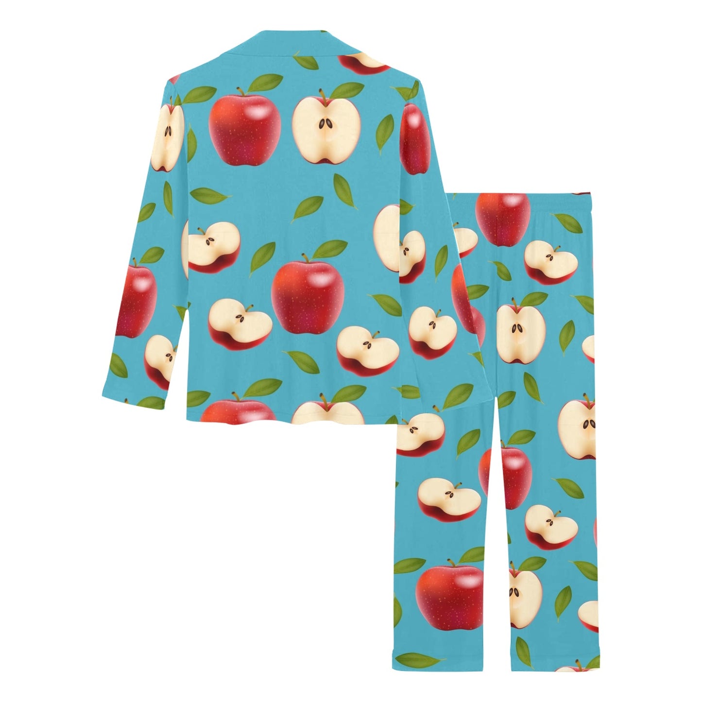 Apple Pattern Print Design AP012 Women's Long Pajama Set