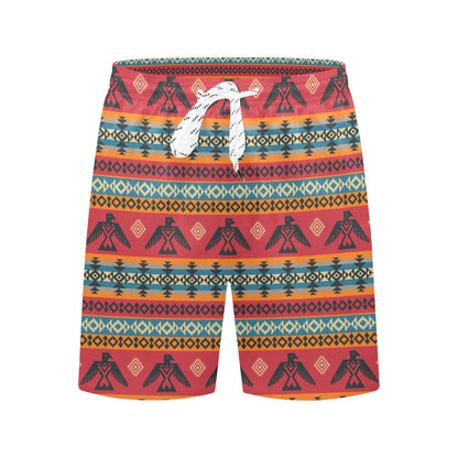 Eagles Native American Design Men's Swim Trunks Beach Shorts