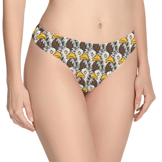 Eagles Head Pattern Women's Thongs