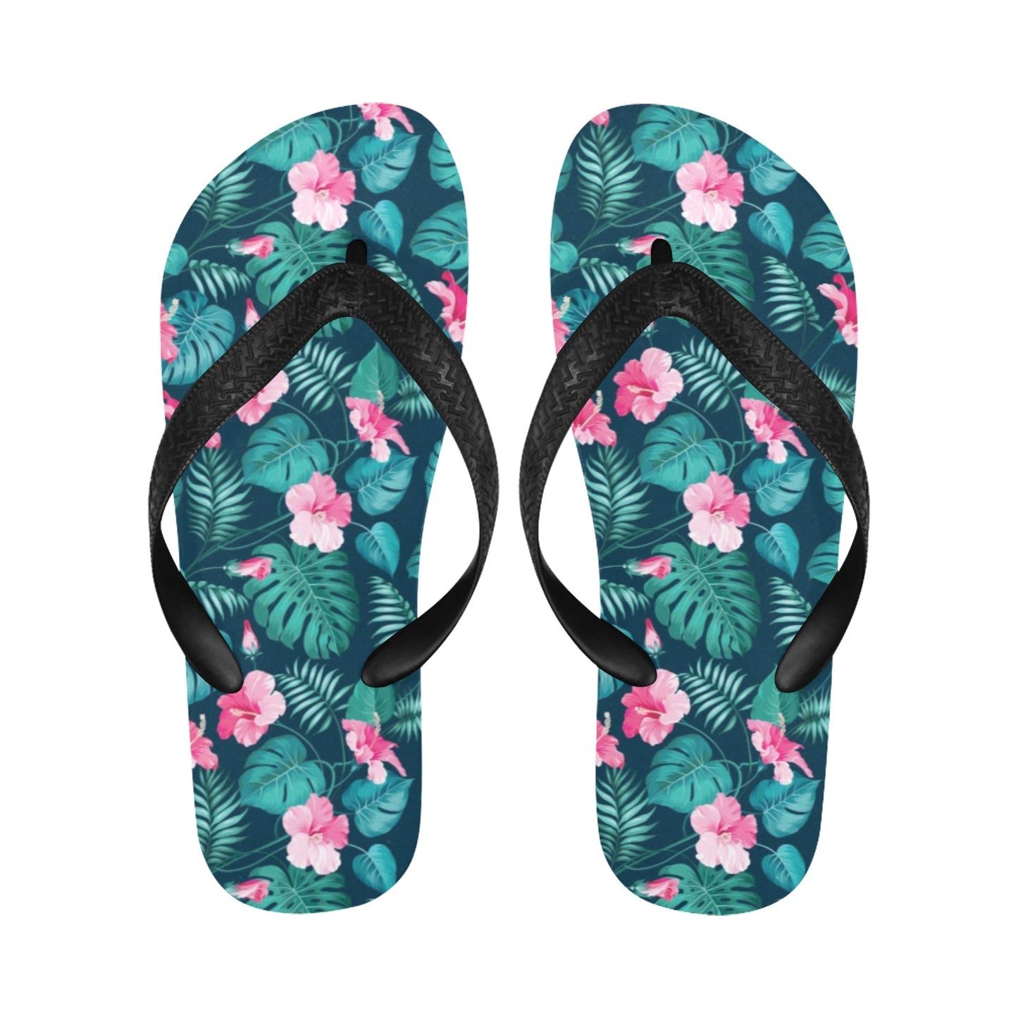 Summer Floral Print Design LKS301 Flip Flops