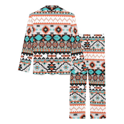 Tribal Aztec Indians pattern Women's Long Pajama Set