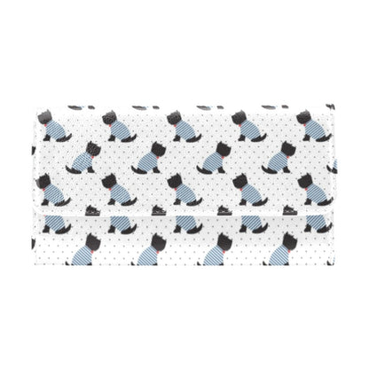 Scottish Terriers Print Design LKS3013 Women's Trifold Wallet