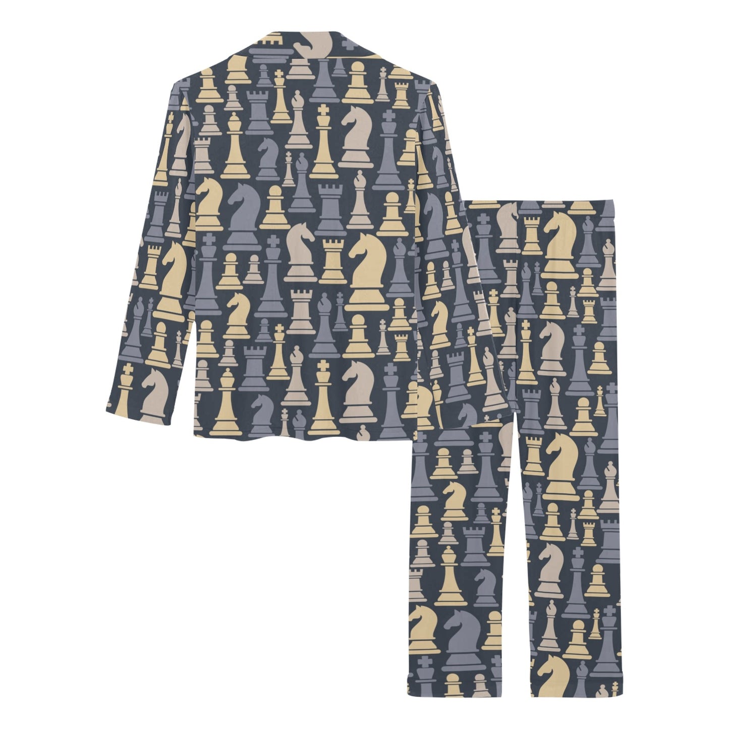 Chess Pattern Print Design 04 Women's Long Pajama Set