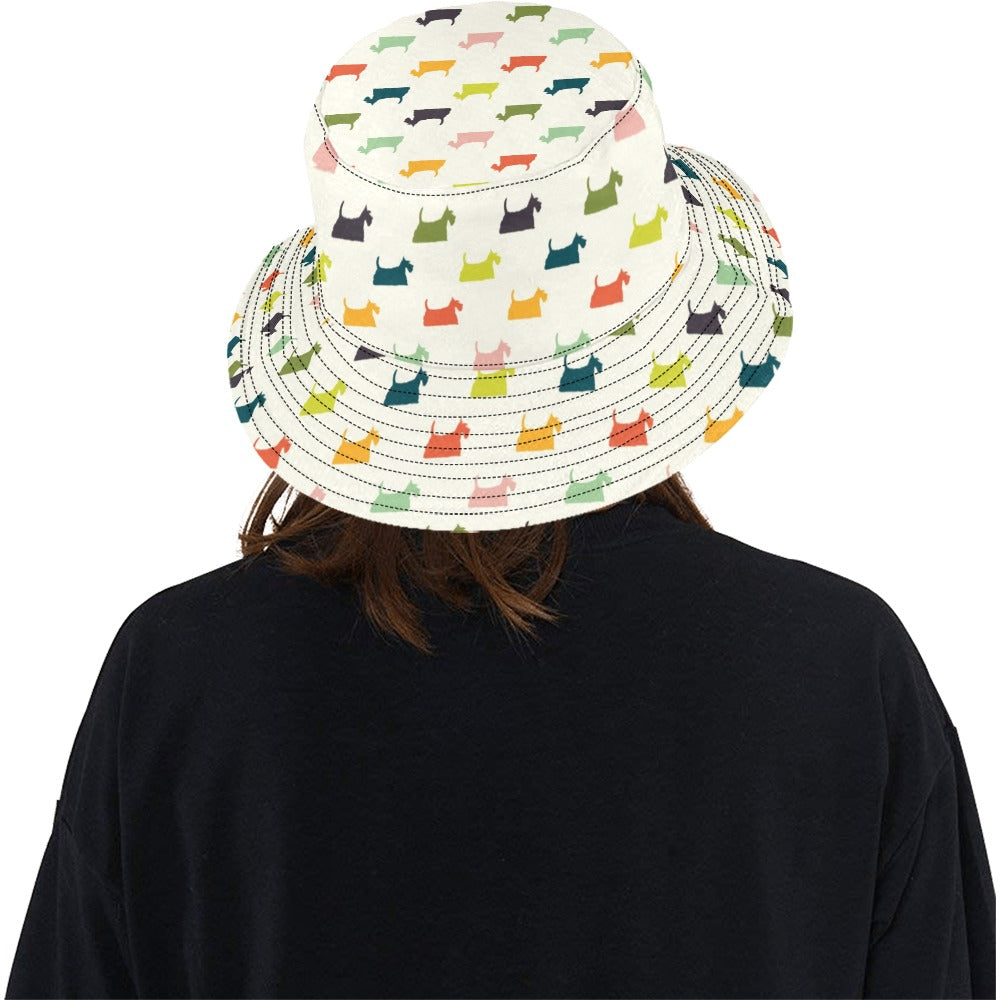 Scottish Terriers Print Design LKS305 Unisex Bucket Hat