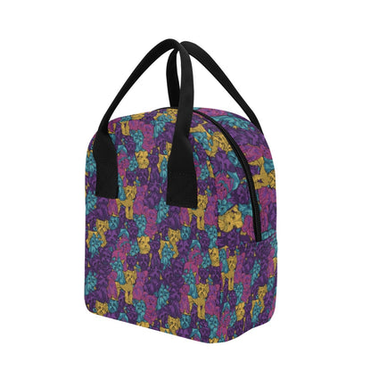 Yorkshire Terriers Print Design LKS3010 Insulated Lunch Bag
